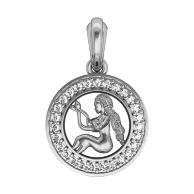 Virgo Charm in silver